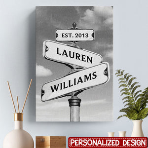 Personalized Vertical Poster- Gift For Couple