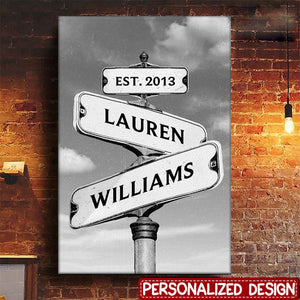 Personalized Vertical Poster- Gift For Couple