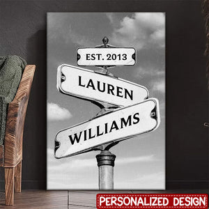 Personalized Vertical Poster- Gift For Couple