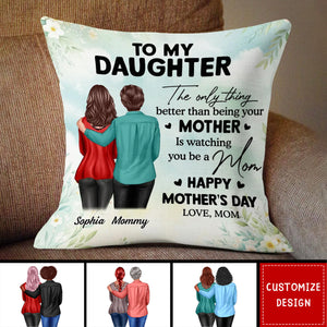 To My Daughter From Mom - Personalized Pillow - Mother's Day Gift For Daughter