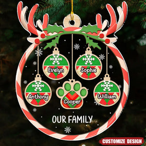 Personalized Family Acrylic Ornament - Gift For Your Family - 2024 New Release