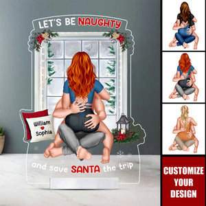 Let's Be Naughty, Couple Gift - 2024 New Release Personalized Acrylic Plaque