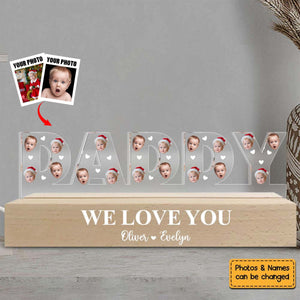 Daddy We Love You Acrylic Name Night Light