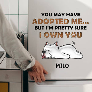 You May Have Adopted Me, But I'm Pretty Sure I Own You - Personalized 3D Dog Decal Gift For Pet Lovers