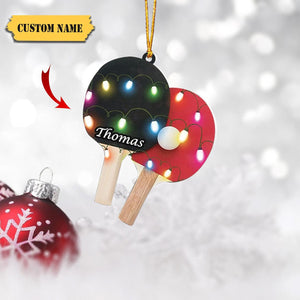 Personalized Table Tennis Rackets Acrylic Ornament - Gift For Table Tennis Lovers - 2024 New Release