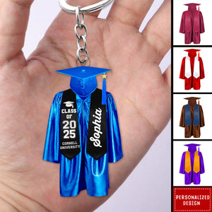 Personalized Graduation Keychain-Gift For Friend/Classmate