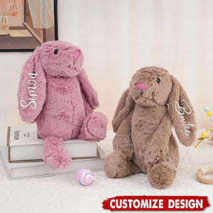 Personalized Embroidered Bunny Rabbit - Gift For Your Loved One