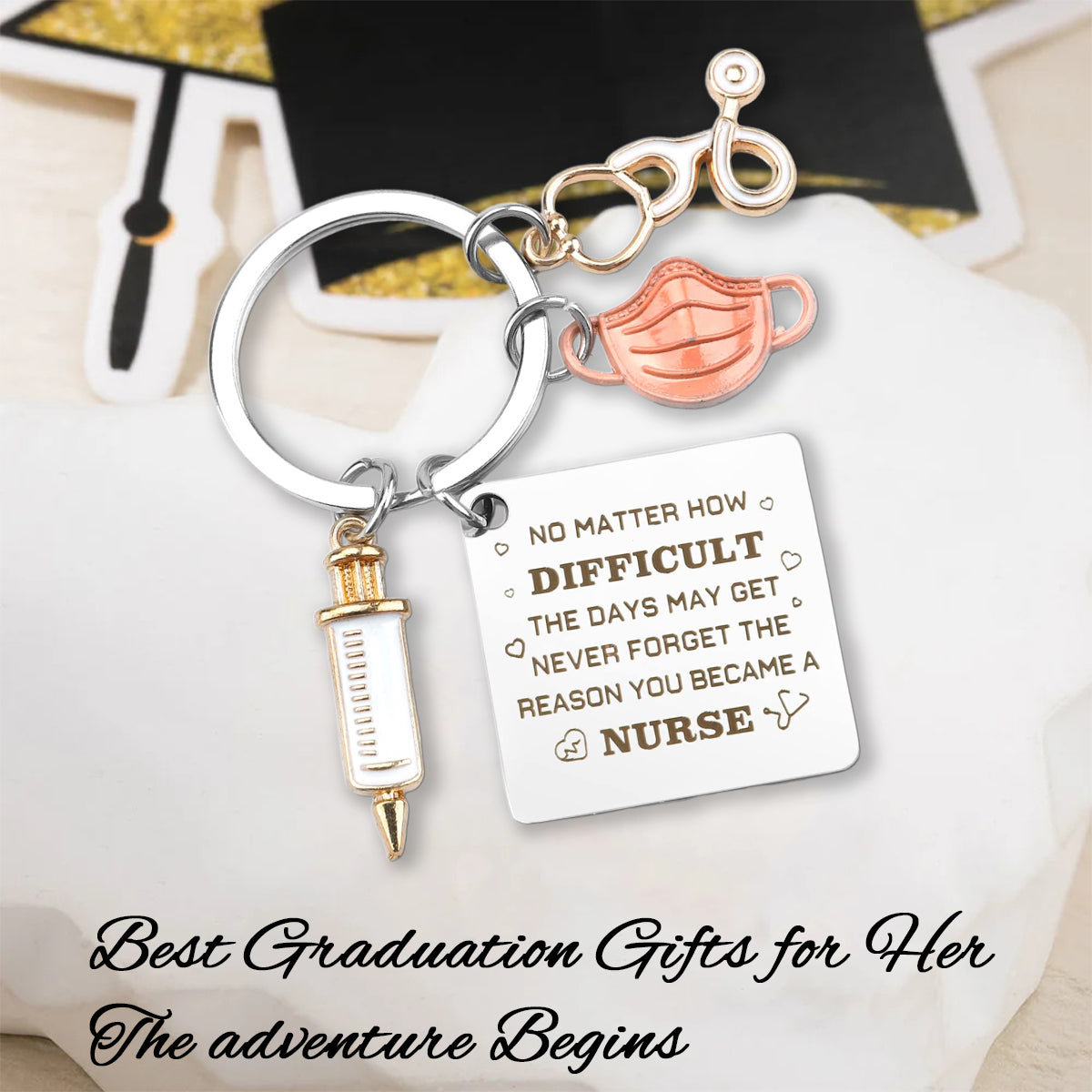 Personalized Nurse Graduation Keychain, Gifts for Nurses