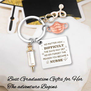 Personalized Nurse Graduation Keychain, Gifts for Nurses