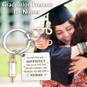 Personalized Nurse Graduation Keychain, Gifts for Nurses