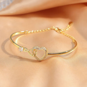 Mother & Daughter – Infinity Heart Bracelet