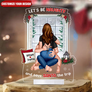 Let's Be Naughty, Couple Gift - 2024 New Release Personalized Acrylic Plaque