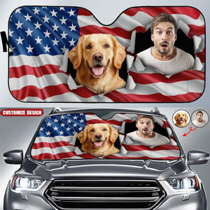 Custom Photo Let Adventures Fill Your Soul - Dog & Cat Personalized Auto Windshield Sunshade