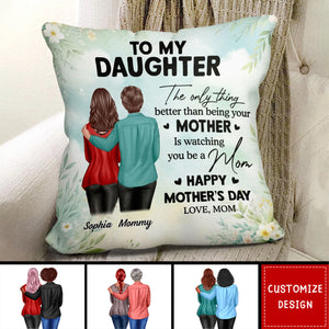 To My Daughter From Mom - Personalized Pillow - Mother's Day Gift For Daughter