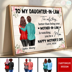 To My Daughter-In-Law Personalized Poster - Mother's Day Gift For Daughter-In-Law