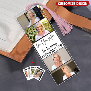 Personalised Photo Acrylic Bookmark-Gift For Book Lovers