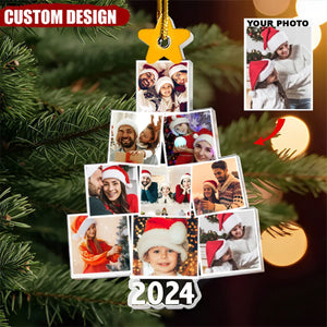 2024 New Release Photo Family-Couple-Pet Tree Christmas - Personalized Acrylic Photo Ornament