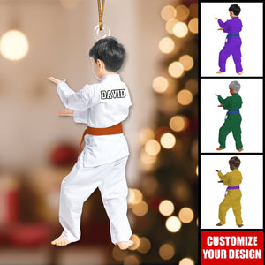 Personalized Kid Karate,Jiu Jitsu,Judo Ornament-2024 New Release