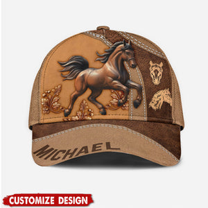 Personalized Horse Classic Cap - Gift For Horse Lovers