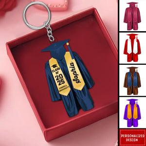 Personalized Graduation Keychain-Gift For Friend/Classmate