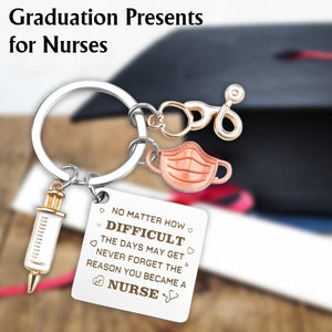 Personalized Nurse Graduation Keychain, Gifts for Nurses