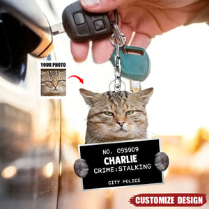 Custom Photo What Greater Gift Than The Love Of A Cat - Dog & Cat Personalized Acrylic Keychain