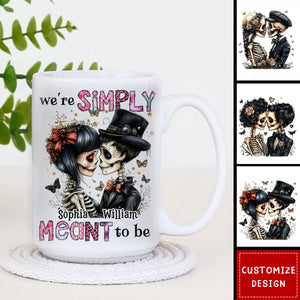 Personalized Couple Gift We're Simply Meant To Be Mug