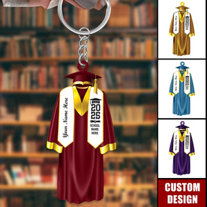 Personalized High School & Collage Graduation Keychain, Graduation Gift