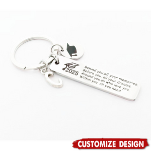 Graduation Personalized Keychain - Inspirational Graduates Gifts