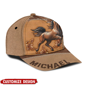 Personalized Horse Classic Cap - Gift For Horse Lovers