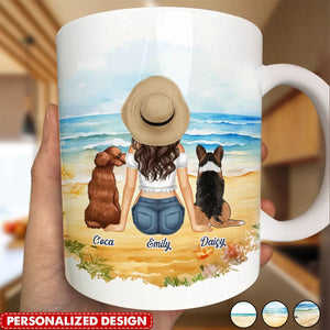 All You Need Is A Dog & The Beach - Personalized Mug-Gift For Dog Lovers