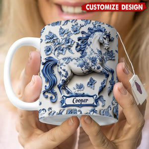 Personalized Horse Accent Mug - Gift For Horse Lovers