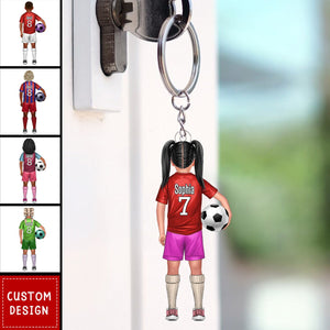 Football Kids - Personalized Acrylic Keychain