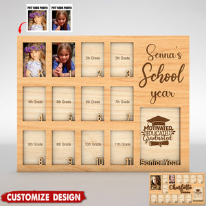 Personalized School Year Photo Frame - Gift For Your Kids