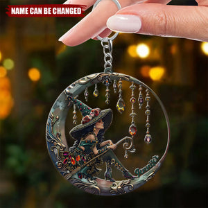 Beautiful Witch - Personalized Witch Keychain Gift For Witch lovers