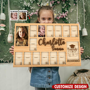 Personalized School Year Photo Frame - Gift For Your Kids