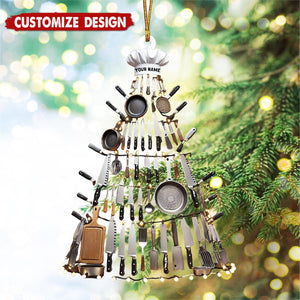 Personalized Kitchen Tool Christmas Tree Ornament, Gift for Chef, Housewife - 2024 New Release