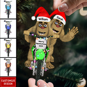 Personalized Gifts For Motocross Rider Christmas Acrylic Ornament 2024 New Release