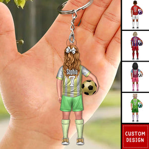 Football Kids - Personalized Acrylic Keychain