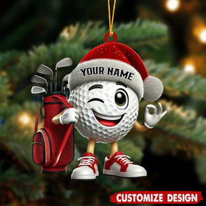 Personalized Golf Ball Ornament-Gift For Golf Lovers-2024 New Release