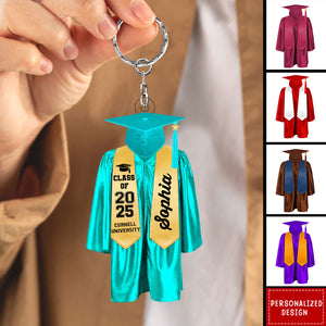 Personalized Graduation Keychain-Gift For Friend/Classmate