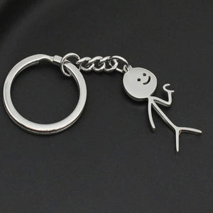 Couple Heart Matching Stainless Steel Keychain - Anniversary Gift For Wife Husband