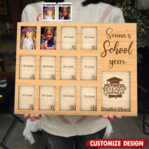 Personalized School Year Photo Frame - Gift For Your Kids