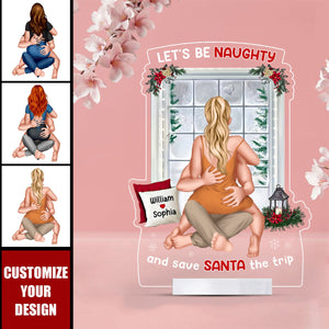 Let's Be Naughty, Couple Gift - 2024 New Release Personalized Acrylic Plaque