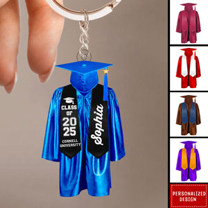 Personalized Graduation Keychain-Gift For Friend/Classmate