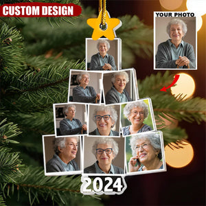 2024 New Release Photo Family-Couple-Pet Tree Christmas - Personalized Acrylic Photo Ornament