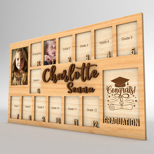 Personalized School Year Photo Frame - Gift For Your Kids