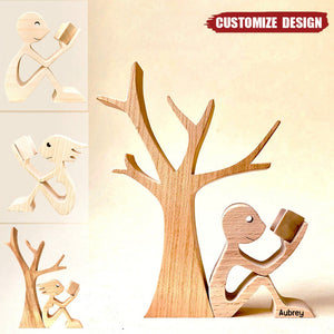 Making Wooden People Reading With Personality