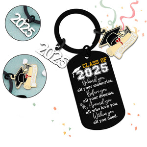 Class Of 2025 Keychian - High School Inspirational Graduation Gifts