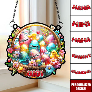 Personalized Easter Egg Suncatcher Ornament-Gifts For Grandma